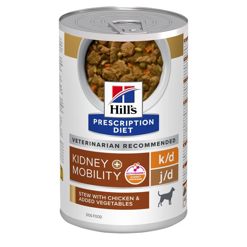 Hill's Prescription Diet k/d + Mobility spezzatino per cani con pollo e verdure aggiunte 354g