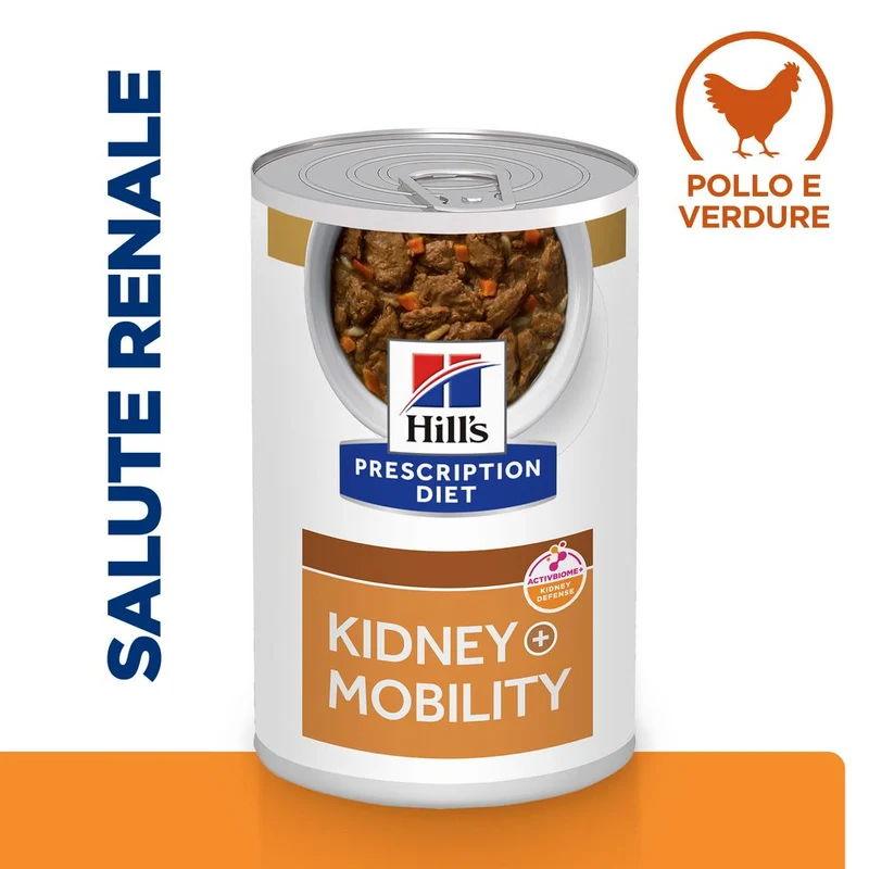 Hill's Prescription Diet k/d + Mobility spezzatino per cani con pollo e verdure aggiunte 354g