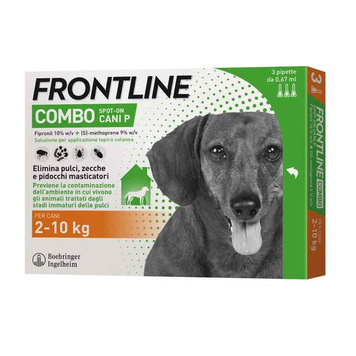 Frontline Antiparassitario Combo Soluzione Spot On Per Cani 2-10Kg 3X0,67M