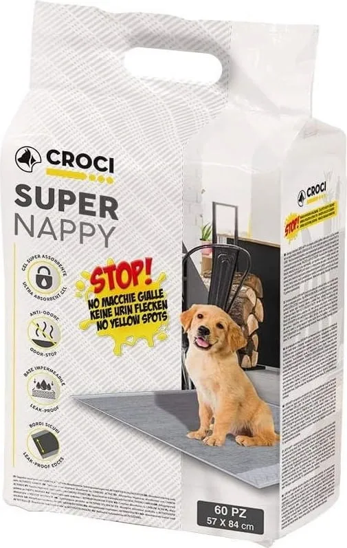 Tappetini Assorbenti Carboni Attivi 84x57 60PZ Per Cani