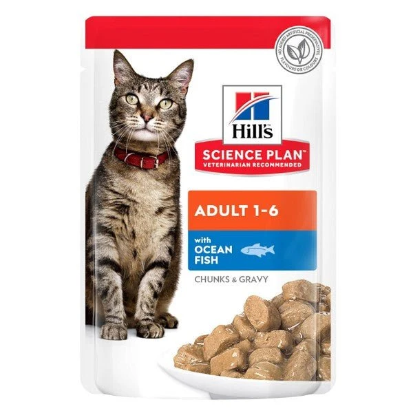 Hill'S Science Plan Feline Adult Pesce Oceanico Bustine 85G Per Gatti