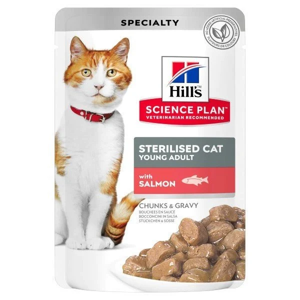 Hill'S Science Plan Young Adult Sterilised Salmone Bustine 85G Per Gatti