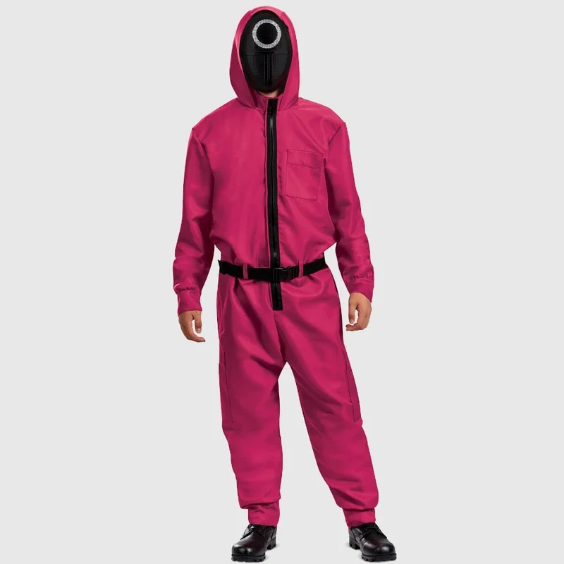 Halloween Costume Jumpsuit Mask Party Outfit