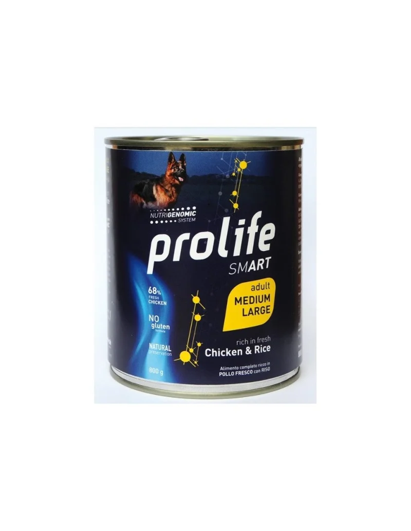 Prolife Smart Adult Medium/Large Con Pollo E Riso per Cani