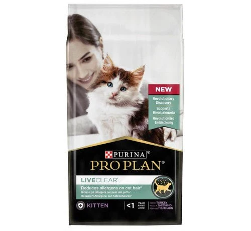 Purina Pro Plan Liveclear Per Kitten Con Tacchino 1.4Kg per Gatti