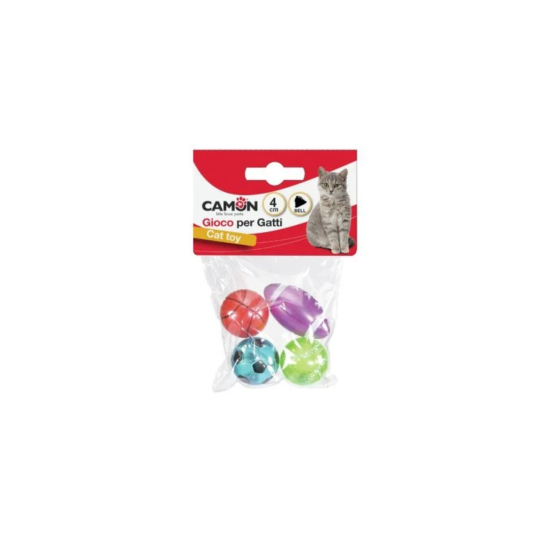 Camon Palline Sportive Con Campanello Per Gatti