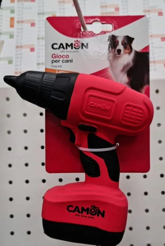 Gioco Per Cani - Trapano In Latex Con Imbottitura In Ovatta E Squeaker