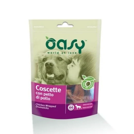 Oasy Cane Snack Coscette Con Petto Di Pollo 100G