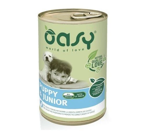 Oasy Per Cane Puppy & Junior All Breeds Con Pollo Da 400G