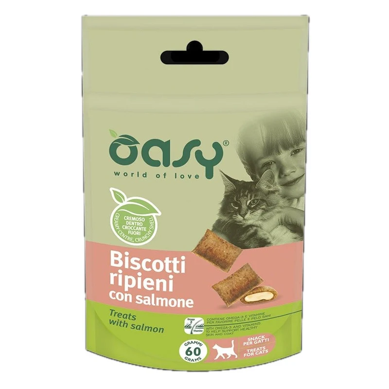 Oasy Cat Biscotti Ripieni 60G