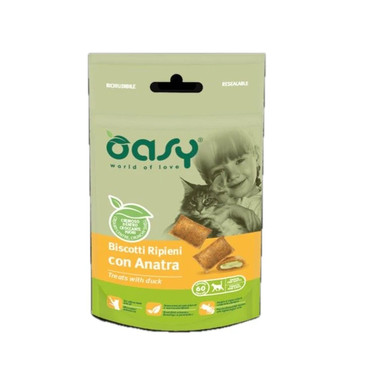 Oasy Cat Biscotti Ripieni 60G