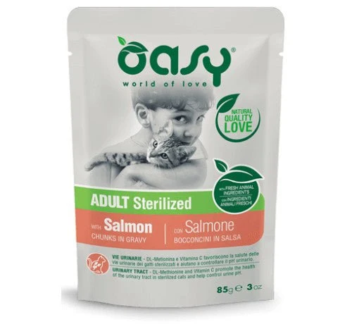 Oasy Cat Adult Busta Sterilized Bocconcini In Salsa 85G