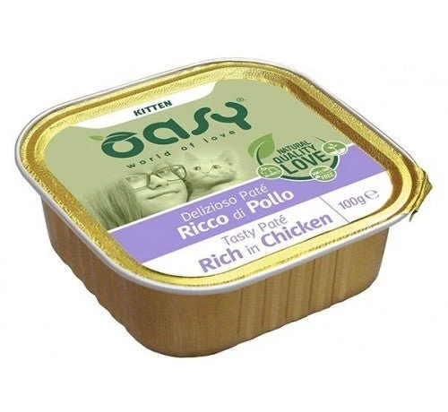 Oasy Delizioso Paté Kitten Per Gattini Da 100 Gr