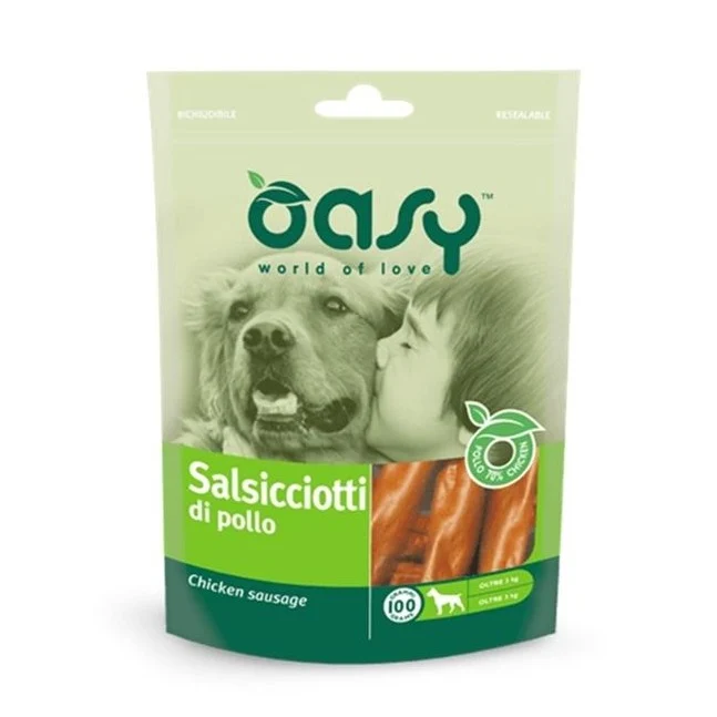Oasy Cane Snack Salsicciotti Di Pollo 100G