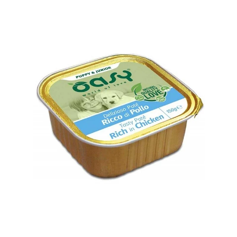 Oasy Cane Cucciolo Delizioso Paté Pollo 150G