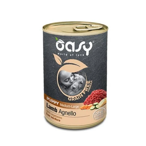 Oasy Cane Puppy Grain Free Medium & Large Agnello & Verdure 400G