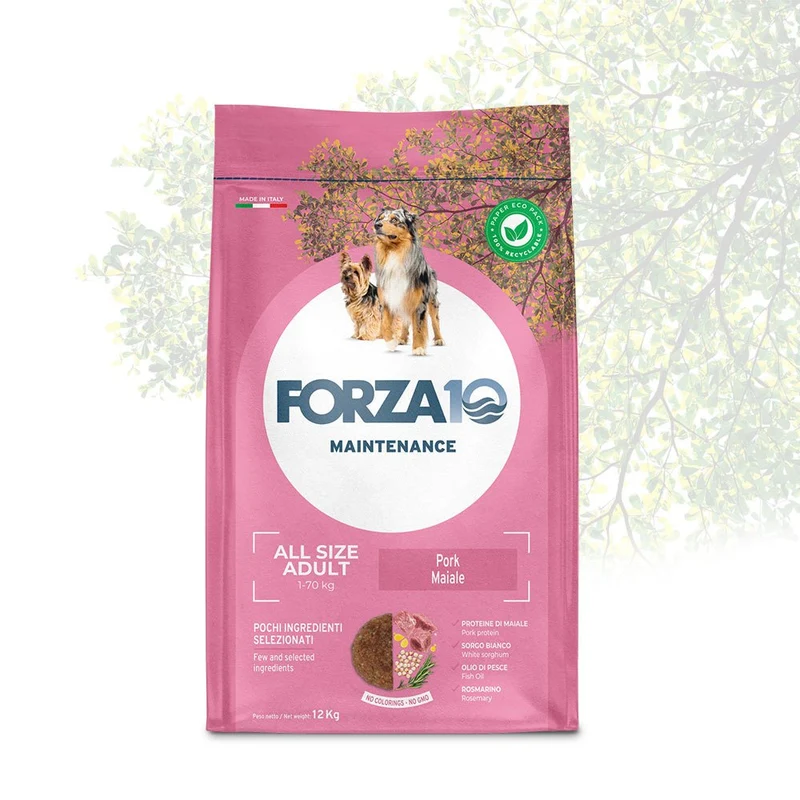 Forza 10 Cane adulto di tutte le taglie Maiale 2Kg