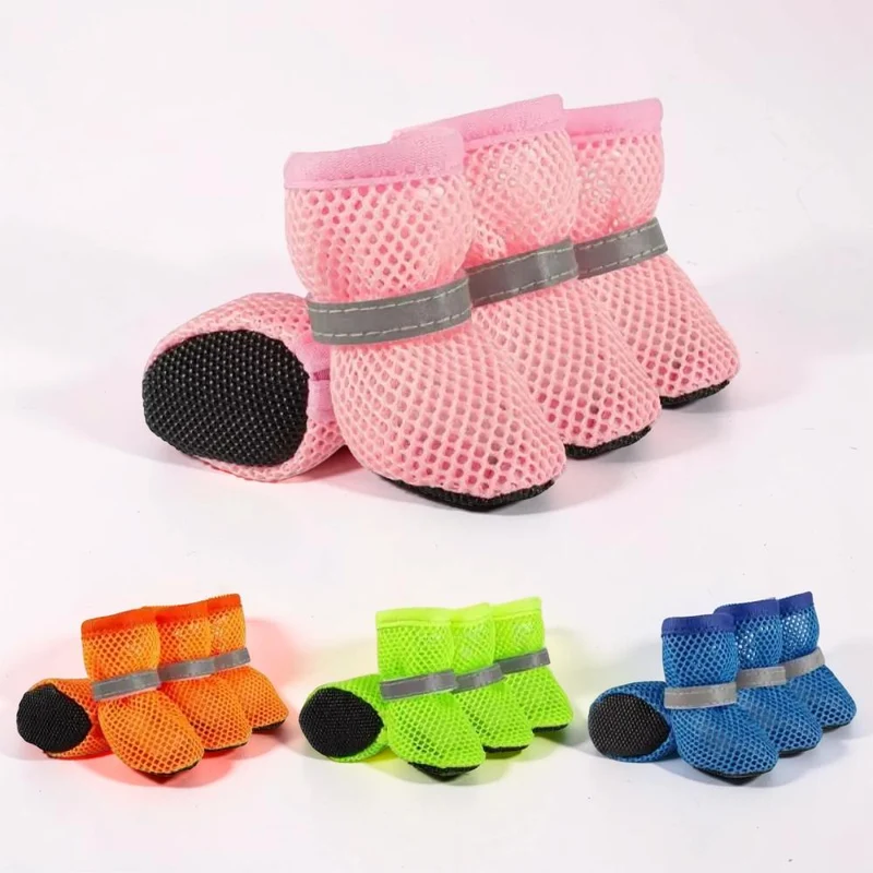Dog Shoes Non Slip Adjustable Paw Boots