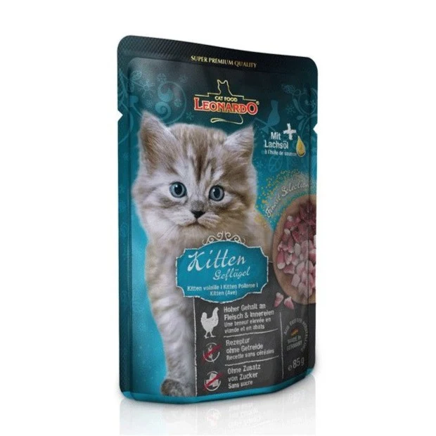Leonardo Kitten Pollame 85 Gr per Gatti
