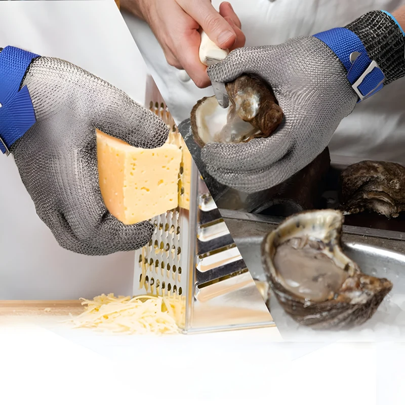 Cut Resistant Gloves Kitchen Metal Mesh