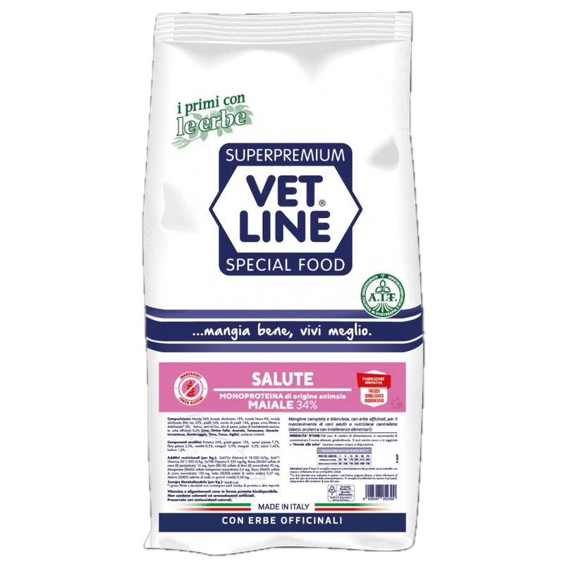 Crocchette per Cani Vet line Salute Gusto Maiale