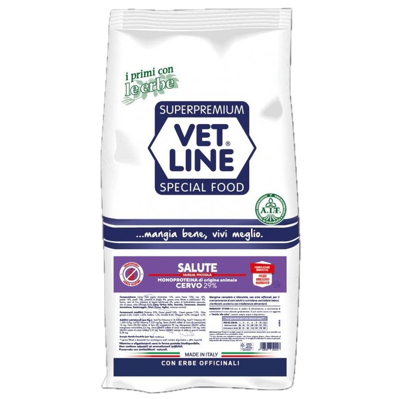 Crocchette Vet line Salute per Cani di Taglia Piccola Gusto cervo