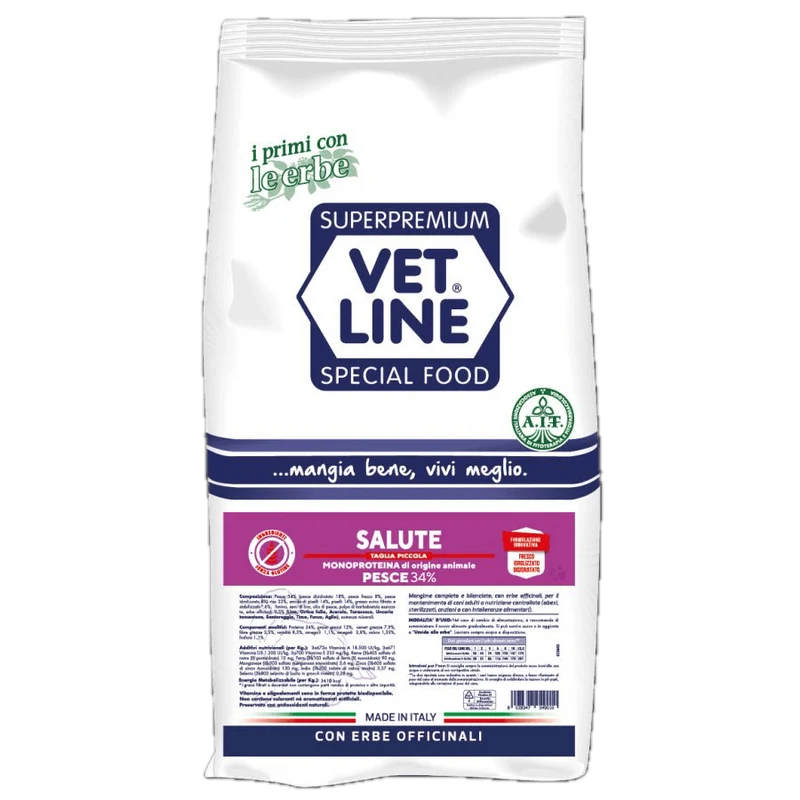 Crocchette Vet line Salute per Cani di Taglia Piccola al Pesce