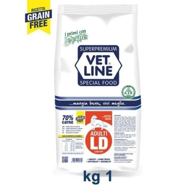Crocchette per Cani Adulti Vet line Ld Grain Free Gusto Anatra