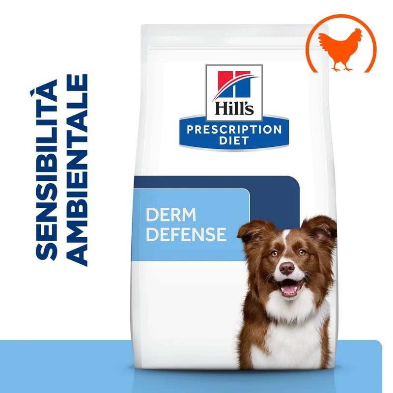 Hill's PRESCRIPTION DIET Derm Defense 12kg alimento per cani con pollo