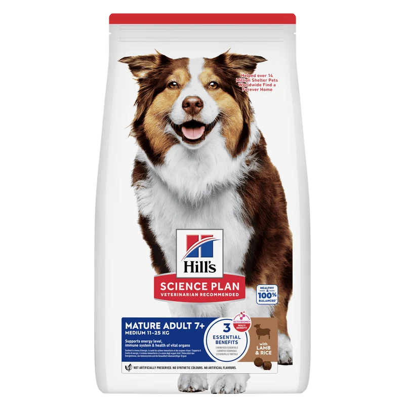 HILL'S SCIENCE PLAN Mature Adult Medium Alimento secco per Cani all'Agnello & Riso - 14kg