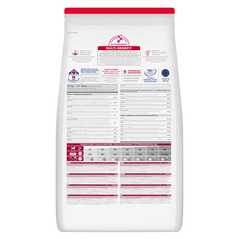 HILL'S SCIENCE PLAN Adult Large Breed Alimento secco per cani all'agnello e riso - 14kg