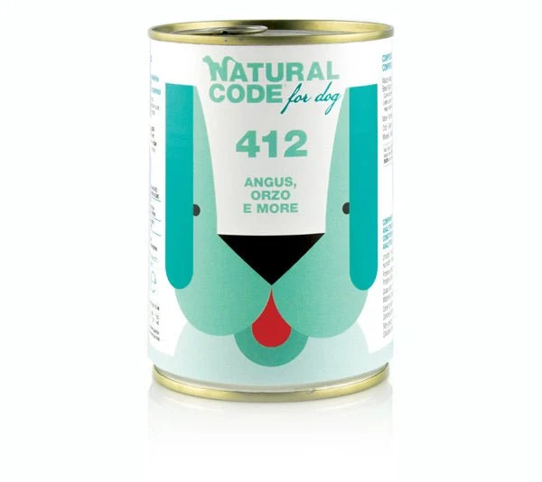 Natural Code 412 Angus, Farro E More per Cani
