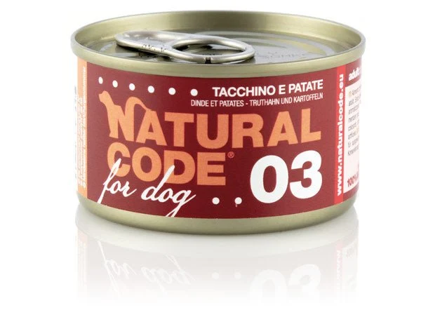 Natural Code Dog Tacchino / Patate Lattina