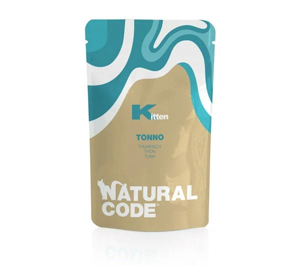 Natural Code Kitten Pouch Tonno E Amido Di Tapioca per Gatti