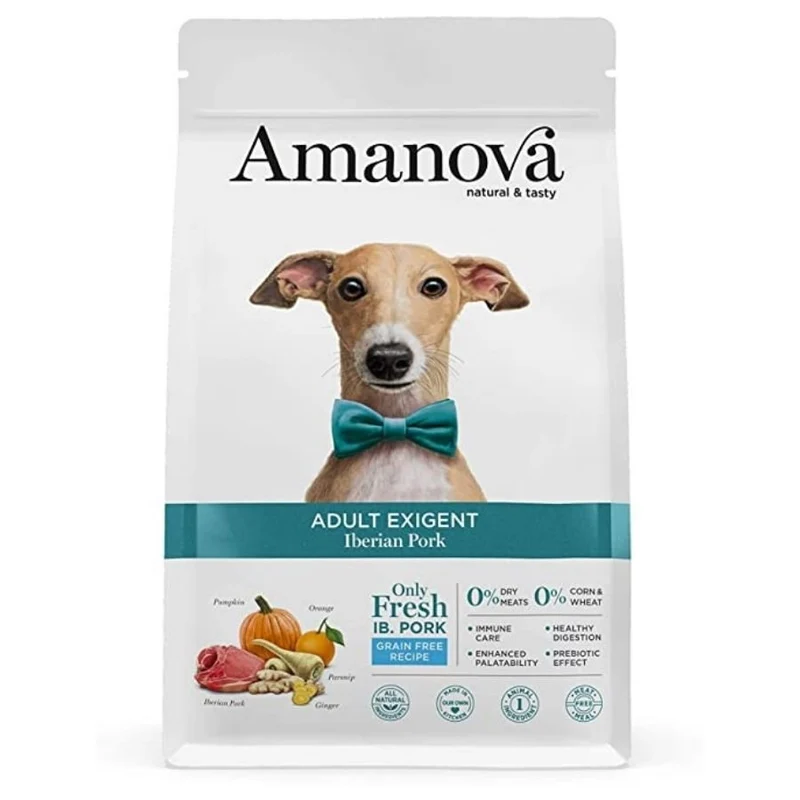 Amanova Cane adulto di taglia media o grande 10 Kg Maiale