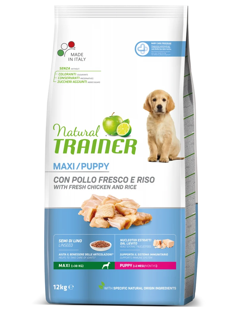 Natural Trainer Cane Puppy Maxi con pollo