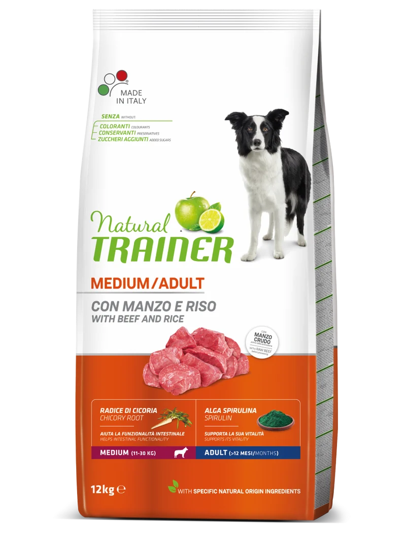 Natural Trainer cane Adult Medium con pollo