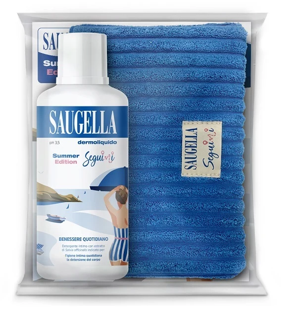 Saugella Seguimi Bundle Dermoliquido 500 ml + Gadget Pochette