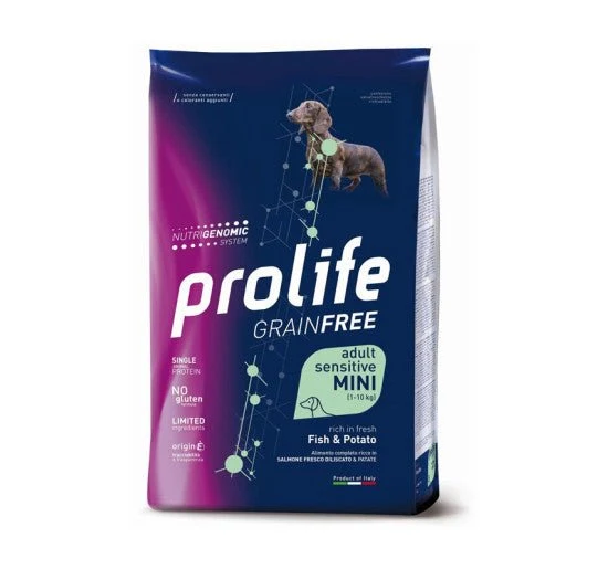 Prolife Grainfree Adult Sensitive Mini Sogliola E Patate per Cani