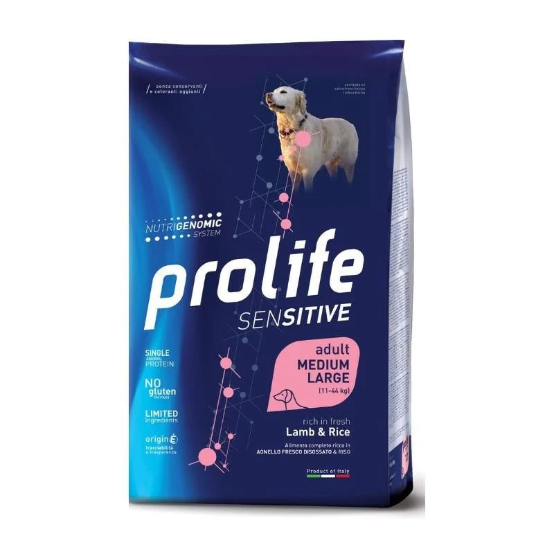 Prolife Dog Sensitive Medium/Large Agnello/Riso