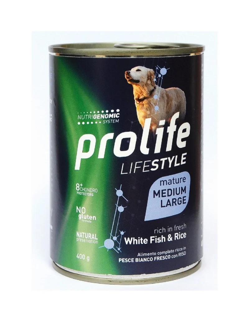 Prolife Lifestyle Mature Medium/Large Pesce Bianco & Riso per Cani