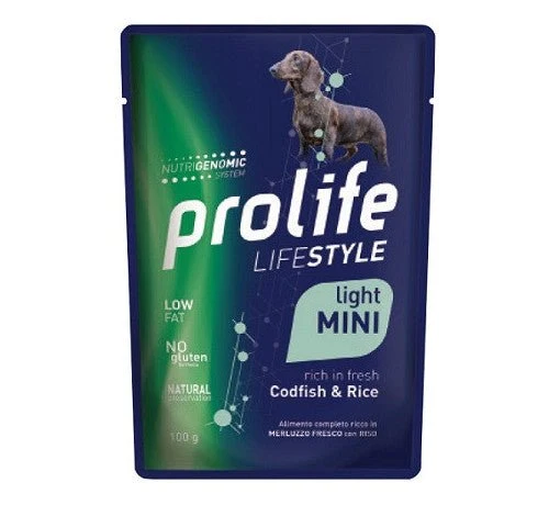 Prolife Lifestyle Light Per Cani Adult Mini Al Merluzzo Con Riso