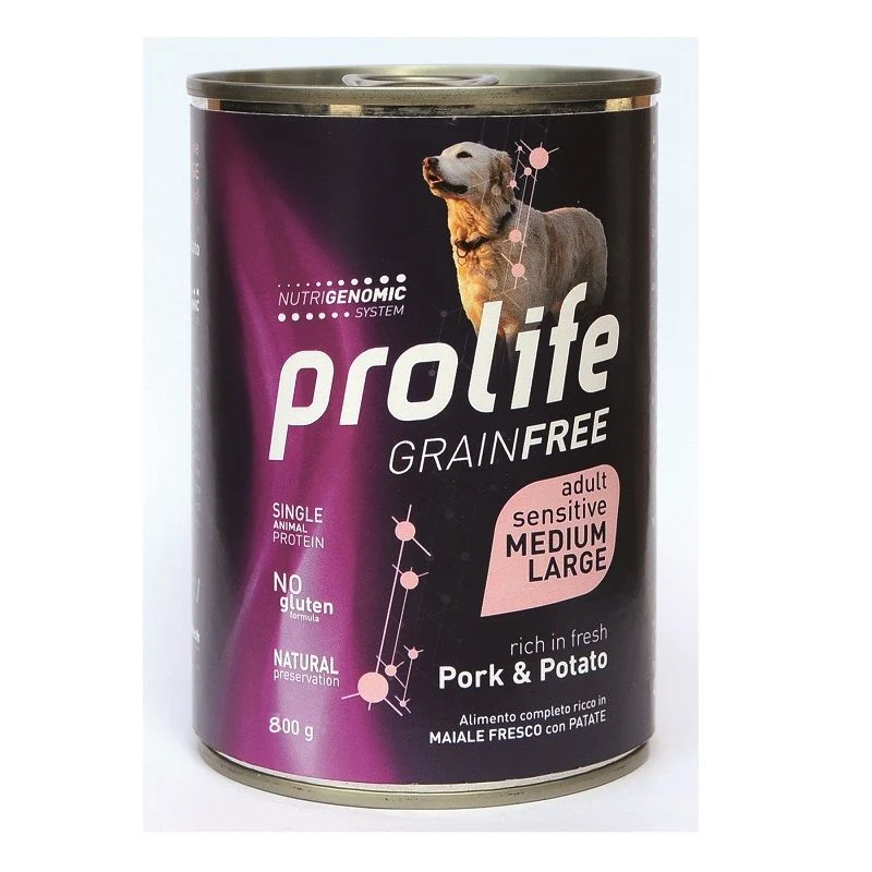 Prolife Adult Maiale E Patate Umido Cane Grain Free