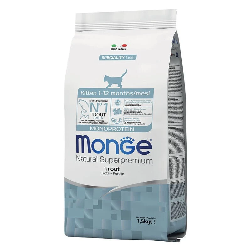Monge Natural Superpremium Monoprotein Gattino Trota