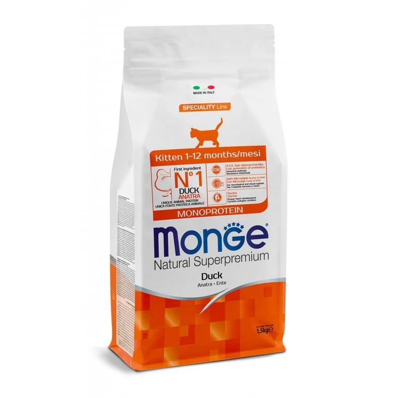 Monge Natural Superpremium Monoprotein Gattino Anatra