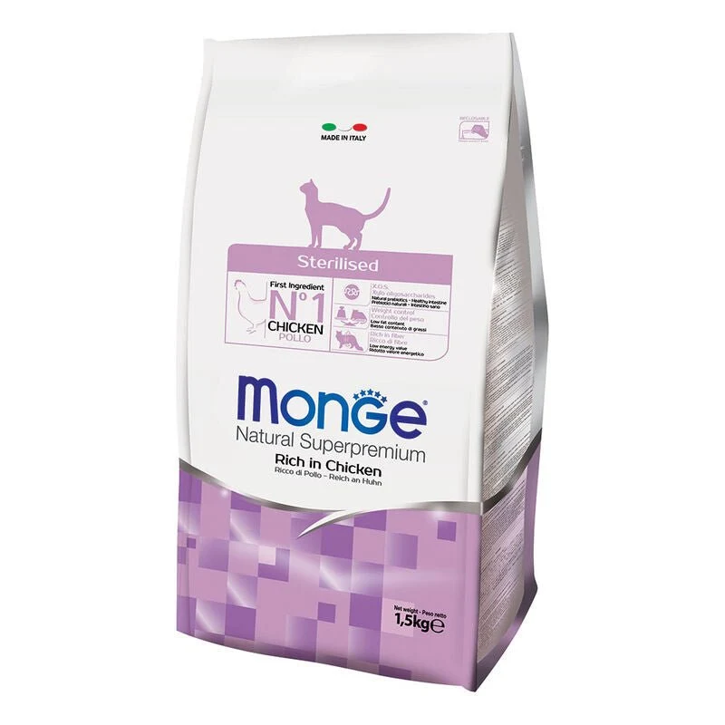 Monge Natural Superpremium Sterilised Gatto Adult Pollo