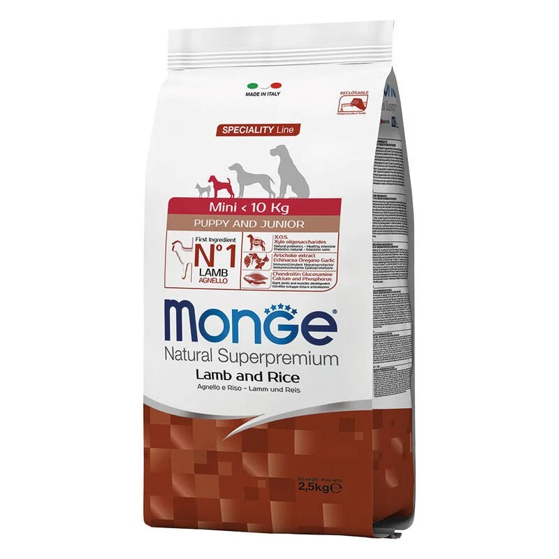 Monge Natural Superpremium Cane Puppy Mini Agnello & Riso