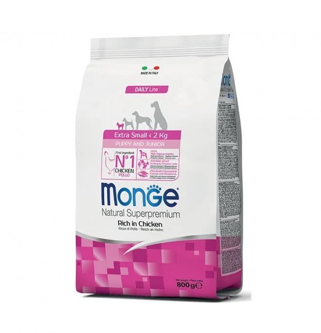 Monge Natural Superpremium Cane Puppy Extra Small Pollo 800 Gr