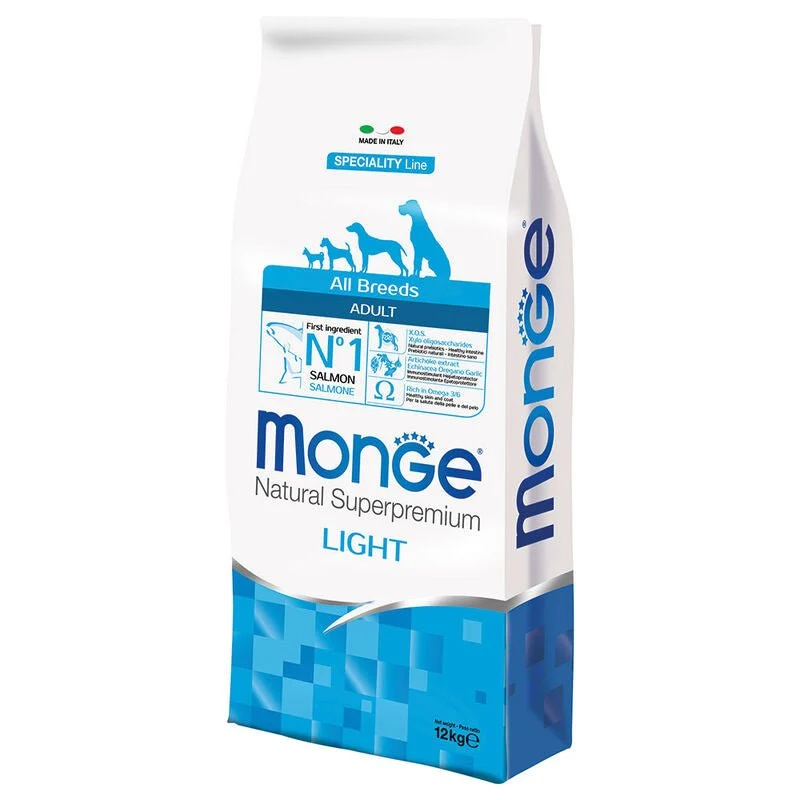 Monge Natural Superpremium Cane Adult Salmone & Riso Light