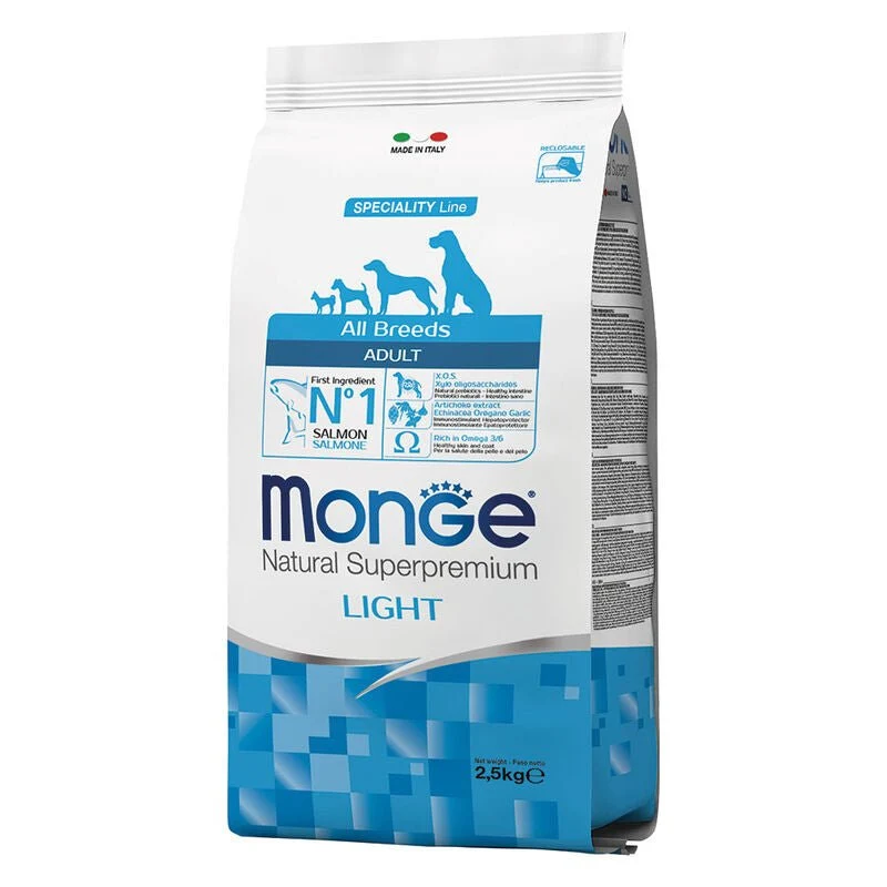 Monge Natural Superpremium Cane Adult Salmone & Riso Light